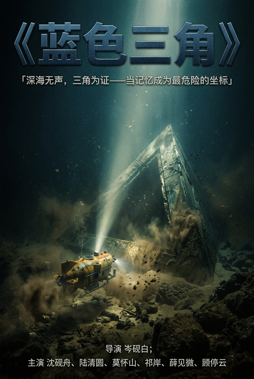 《蓝色三角》主视觉海报